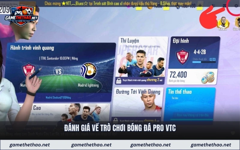 Đánh giá về trò chơi bóng đá pro VTC
