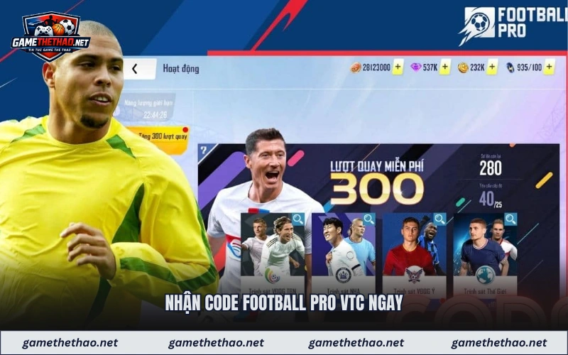 Nhận code football pro vtc ngay
