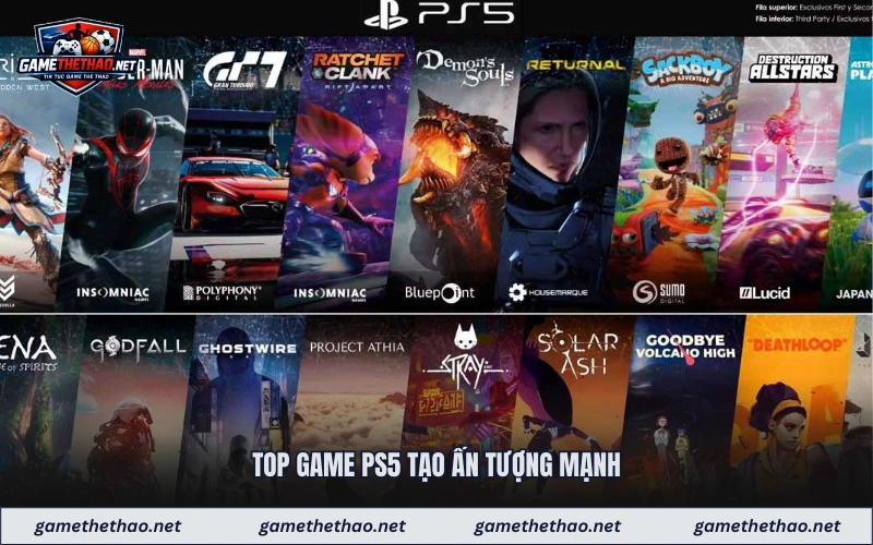 Top game PS5 tạo ấn tượng mạnh